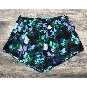 All In Motion Running Gym Shorts Sz L Unisex Black Blue Gym Fit Quick Dry A8